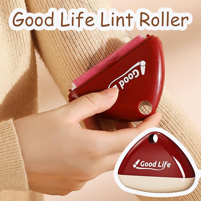 Good Life Lint Roller - Portable Mini Washable Lint Roller