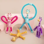 ♦️2 Pcs♦️Giraffe Pop Stretch Tubes Fidget Fun Toy