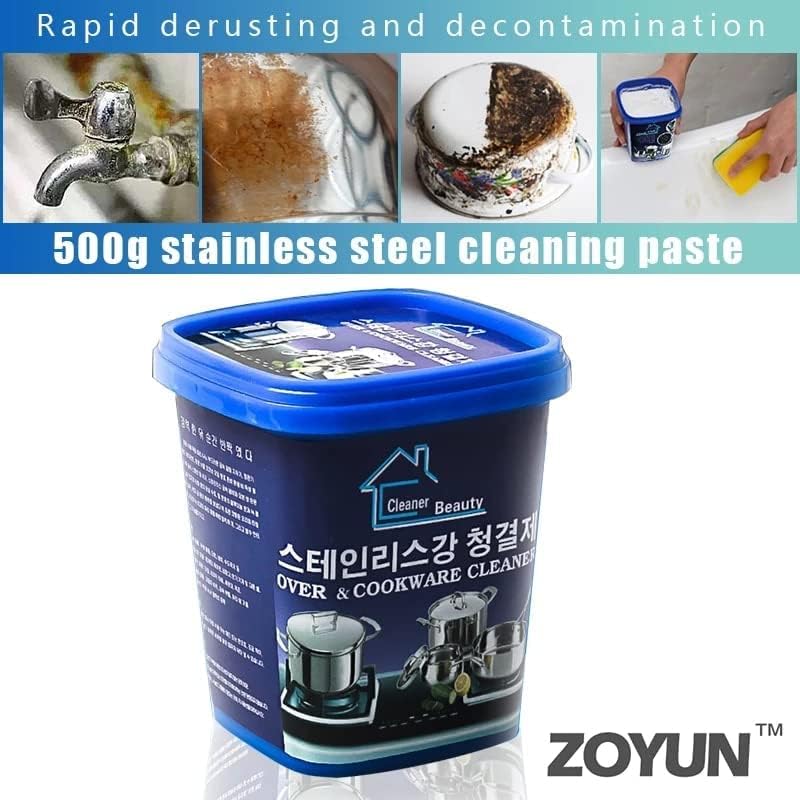 Stainless Steel Oven and Cookware Cleaning Paste, Multi-Purpose