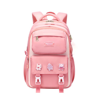 Kids Backpack Children School Bags for Girls Orthopedic Waterproof Primary Schoolbag Book Bag (pink)