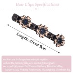 Crystal Hair Clip for Women (2 pcs)