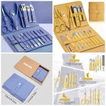 (High Quality) 16Pcs Manicure Set Stainless Steel Nail Clippers Kit And Pedicure