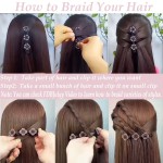 Crystal Hair Clip for Women (4pcs)