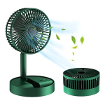 Folding Storage Rechargeable Green Mini Stand Fan