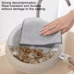 Magic Dishwashing Towel Metal Steel Wire Cleaning Rag 10 pcs