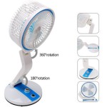 USB Rechargeable Folding Fan with LED Light