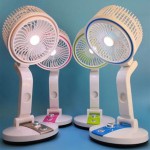 USB Rechargeable Folding Fan with LED Light