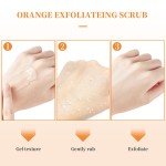 Natural Orange Exfoliating Gel Scrub for Face and Body