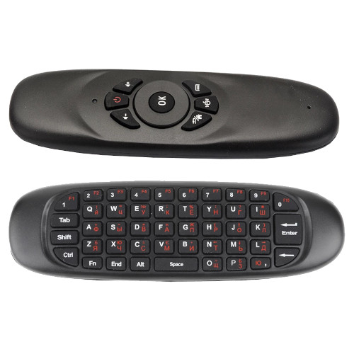 Wireless Air Mouse with Voice C-120 Qwerty Keyboard with Android Smart TV Controler