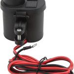 Waterproof Motorcycle USB Charger with Lighter