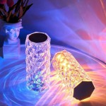 16 color Crystal Rose Table Lamp Light