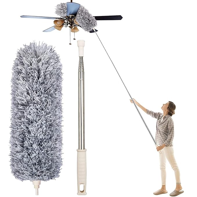 Washable Duster for High Ceiling Fans,Window, Furniture